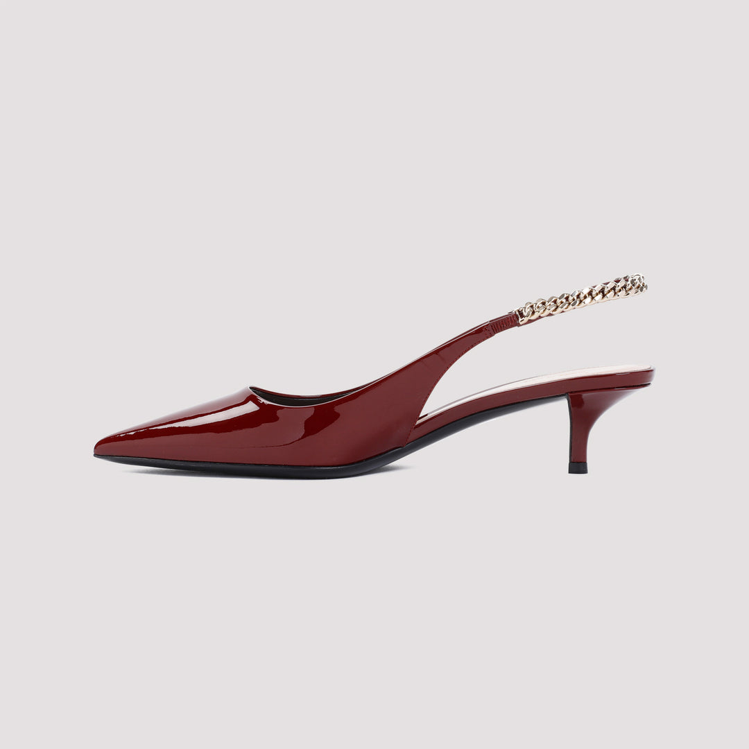 Red Signoria 45 Leather Pumps-3