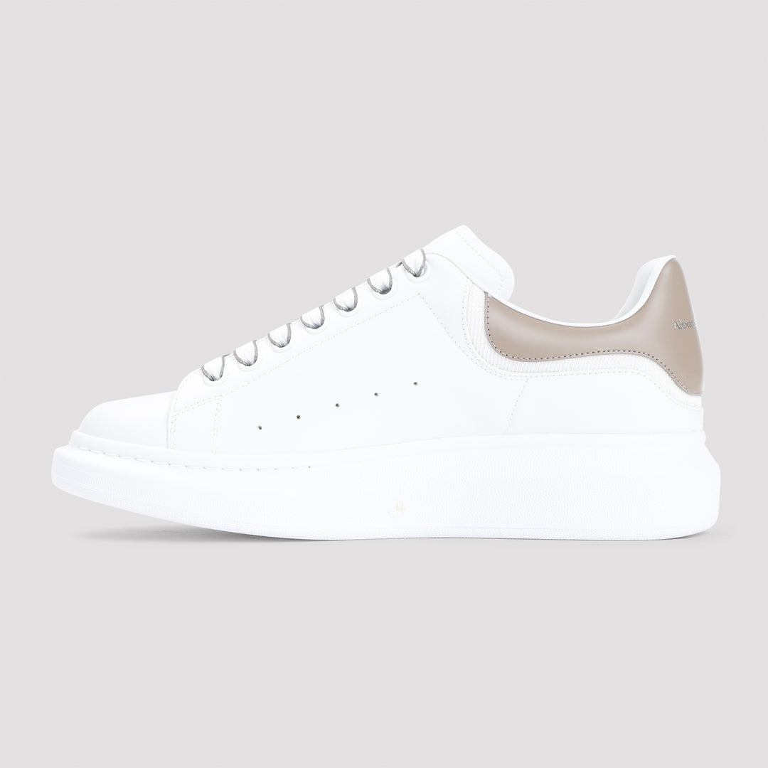 White Calf Leather Sneakers-3