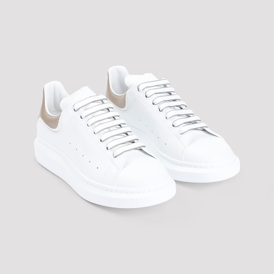 White Calf Leather Sneakers-4