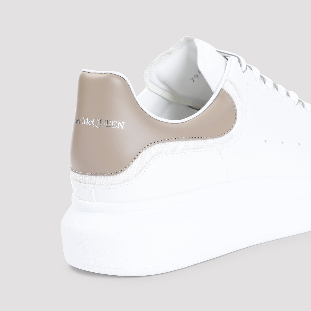 White Calf Leather Sneakers-5