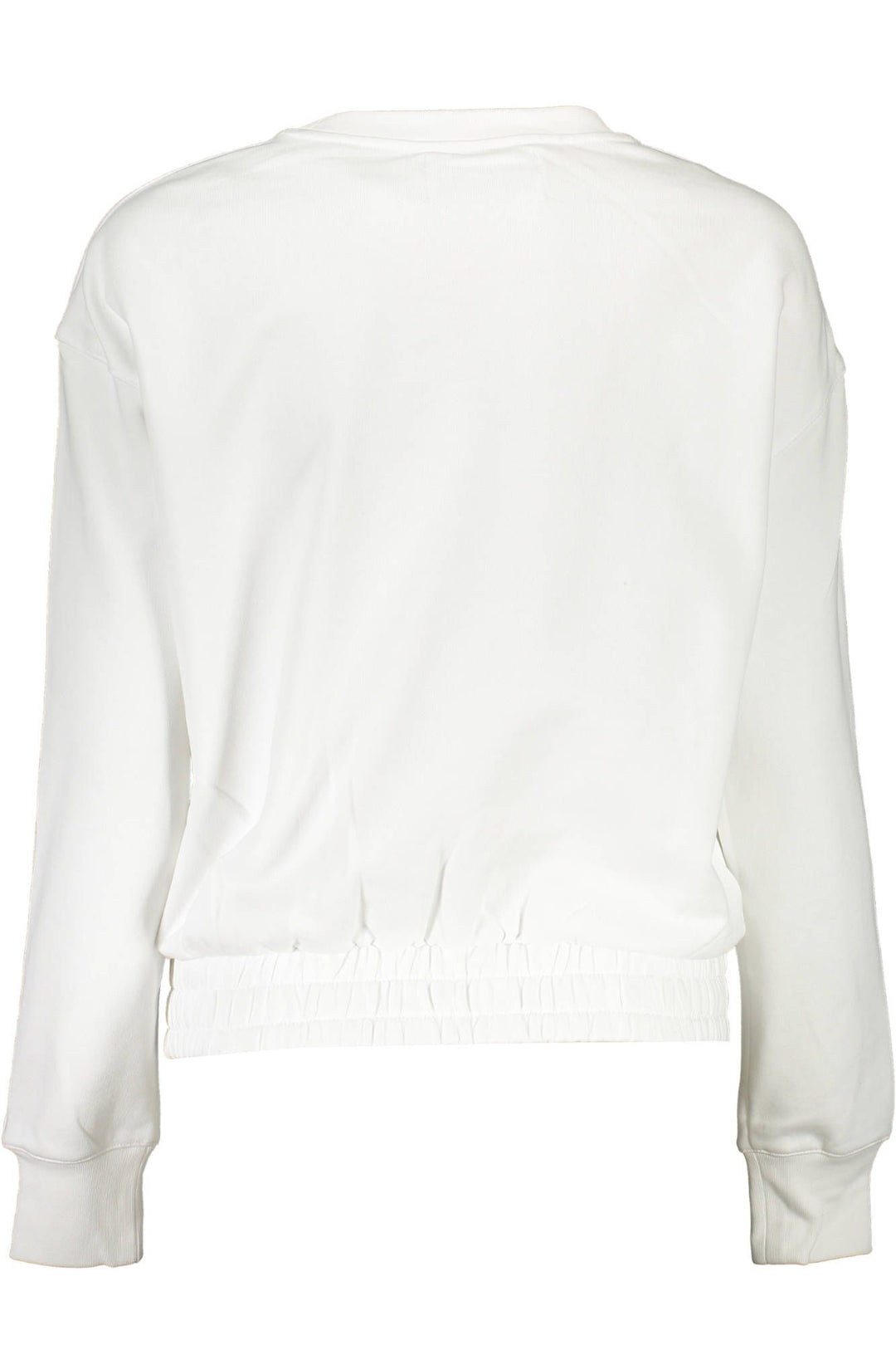 Elegant White Cotton Sweatshirt