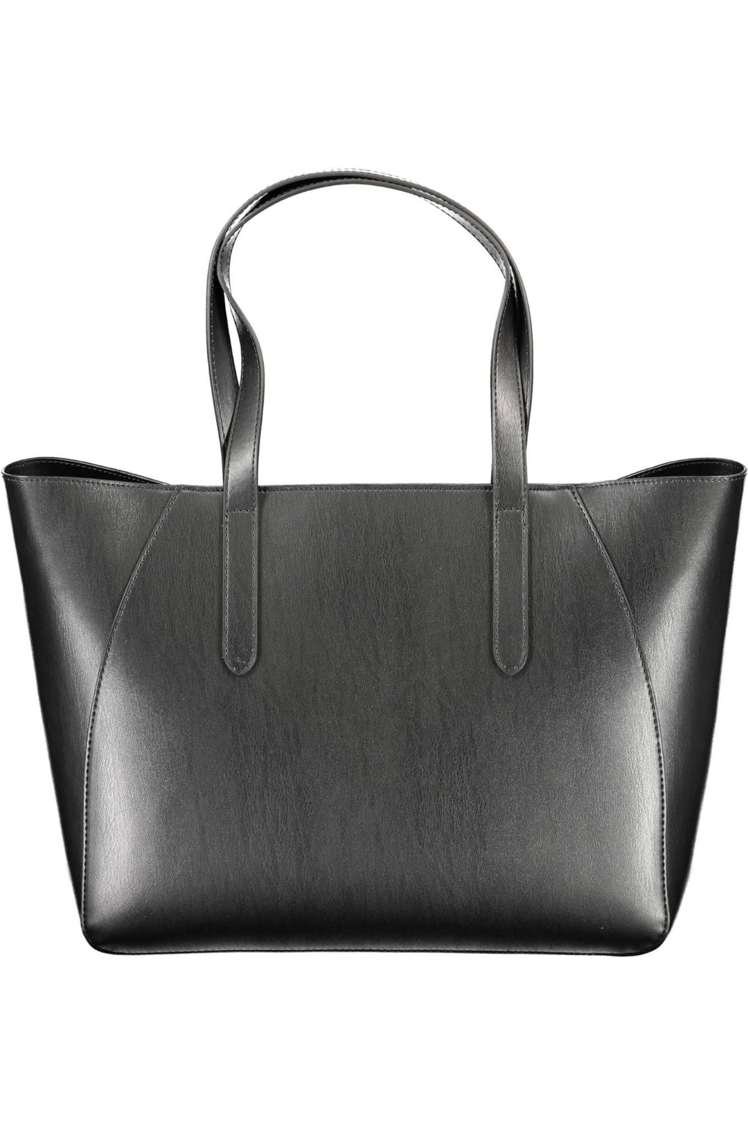 Elegant Black Shoulder Bag with Contrasting Details