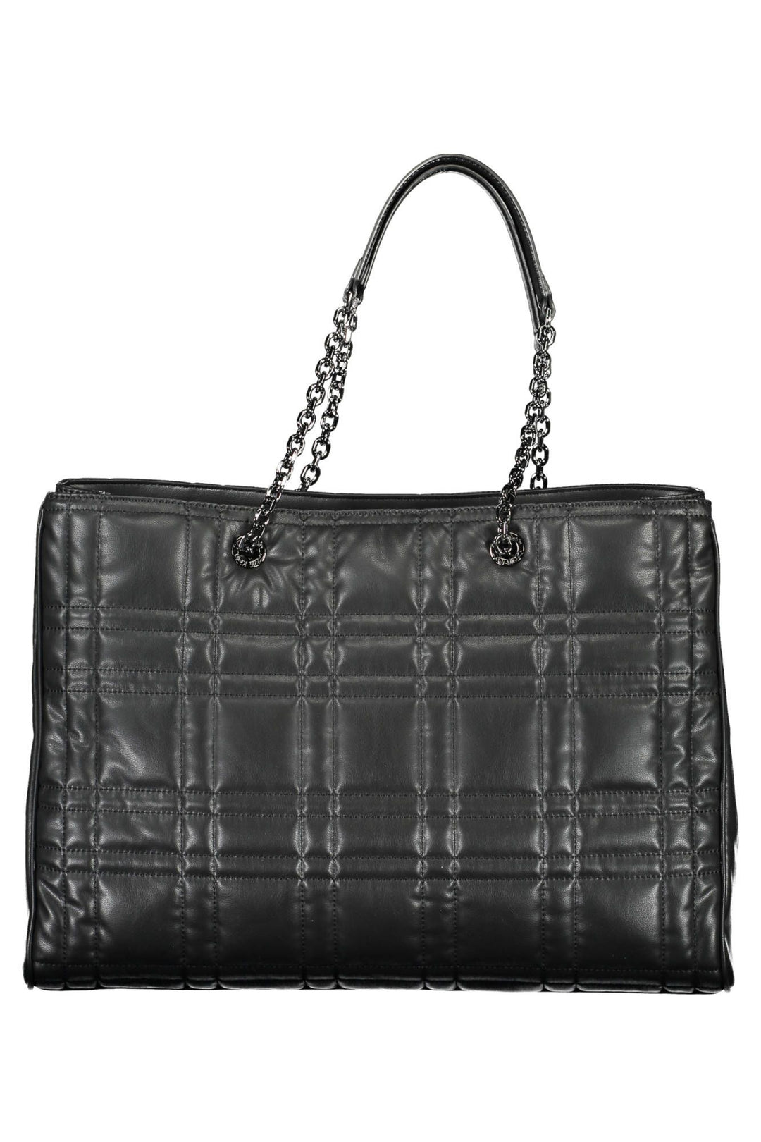 Elegant Chain-Handle Black Handbag