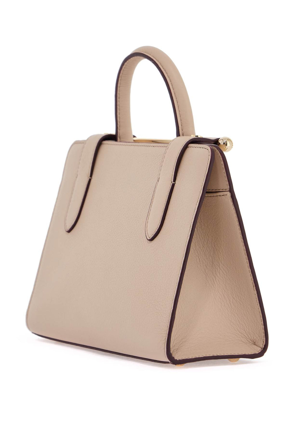 mini handbag in neutral calfskin with magnetic closure-1