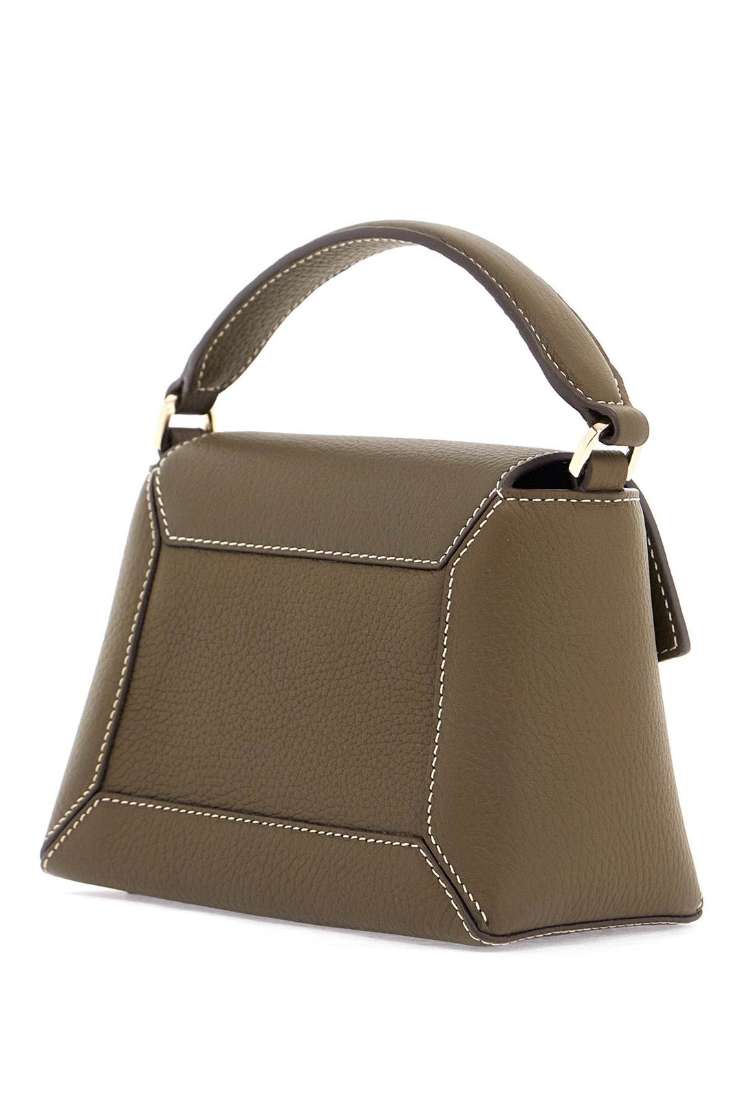 khaki calfskin mosaic nano bag with adjustable strap-1