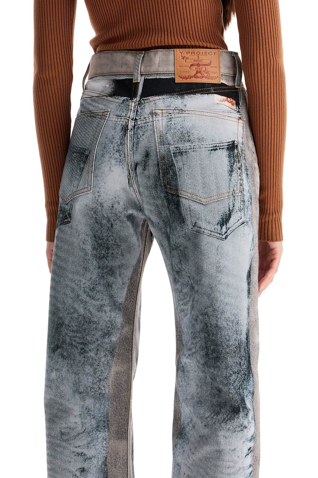 jeans with trompe l'-3