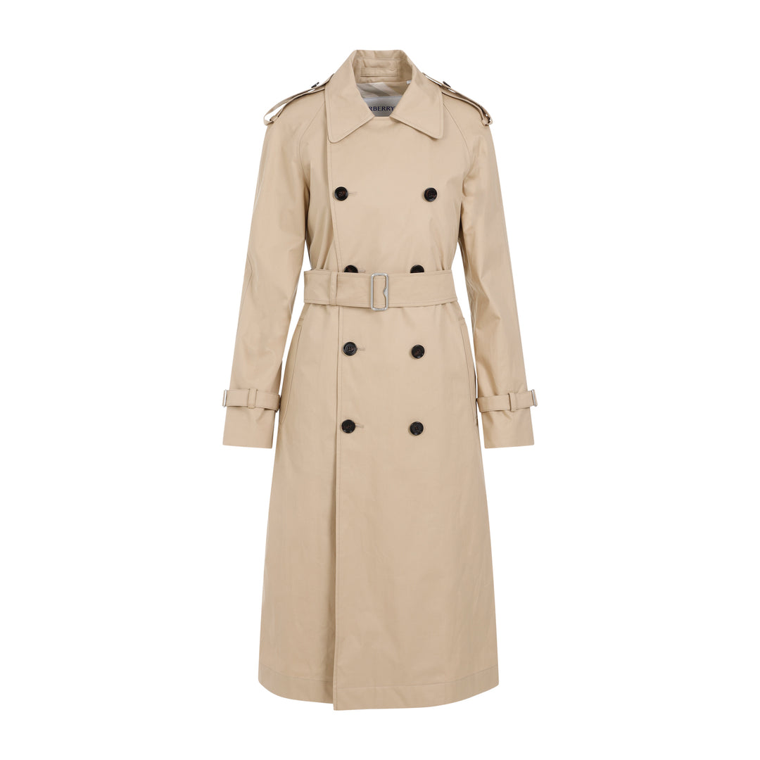 Flax Beige Cotton Trench-1