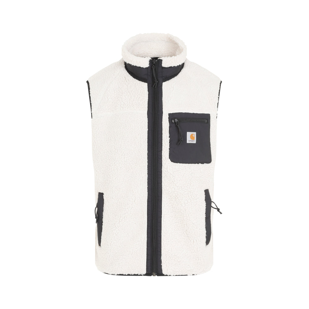 White Prentis Pile Vest-1