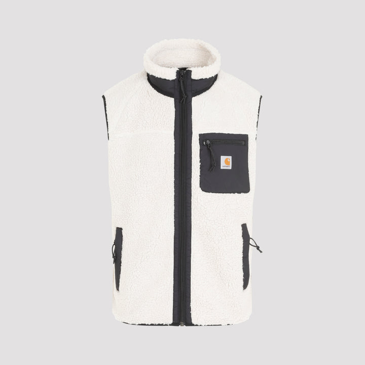 White Prentis Pile Vest-2