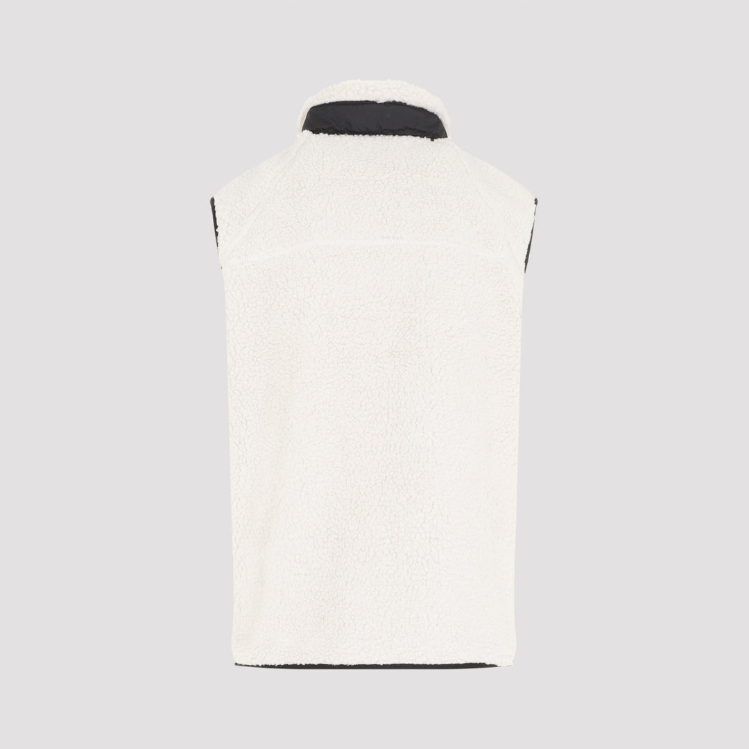 White Prentis Pile Vest-3