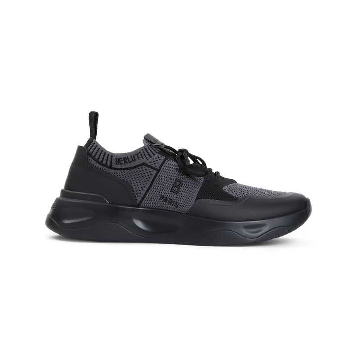 Black Shadow Textile Sneakers-1