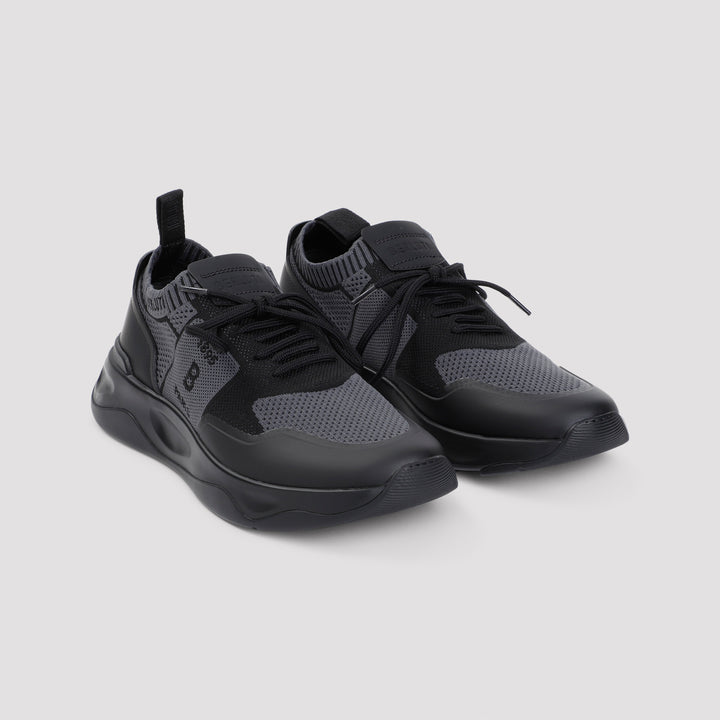 Black Shadow Textile Sneakers-4