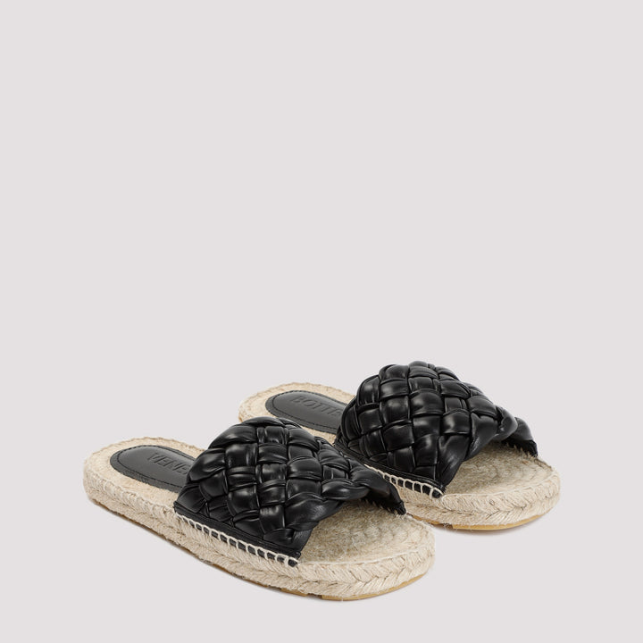 Black Leather Jack Flat Sandal-4