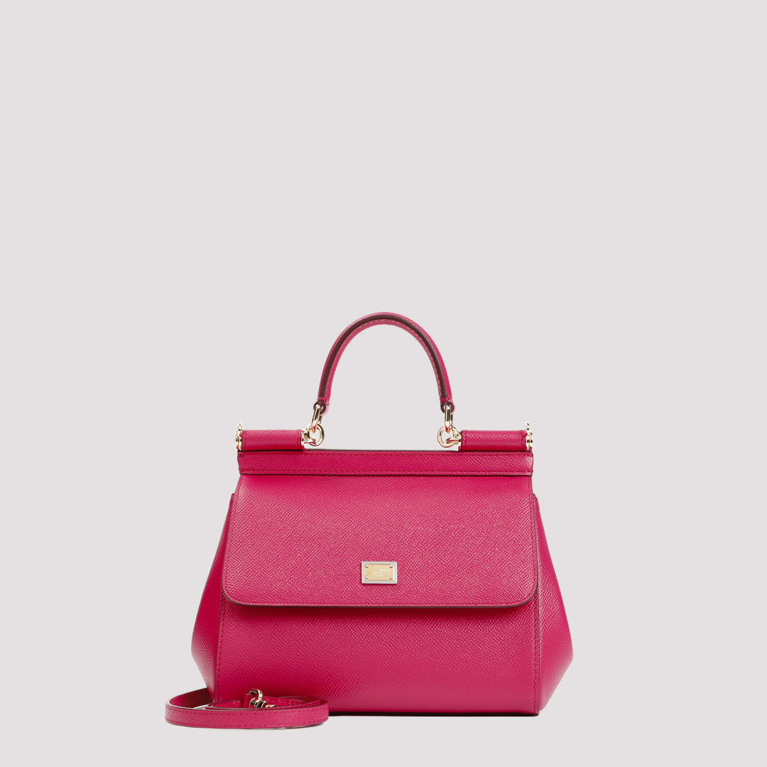 Ciclamino Leather Miss Sicily Bag-6