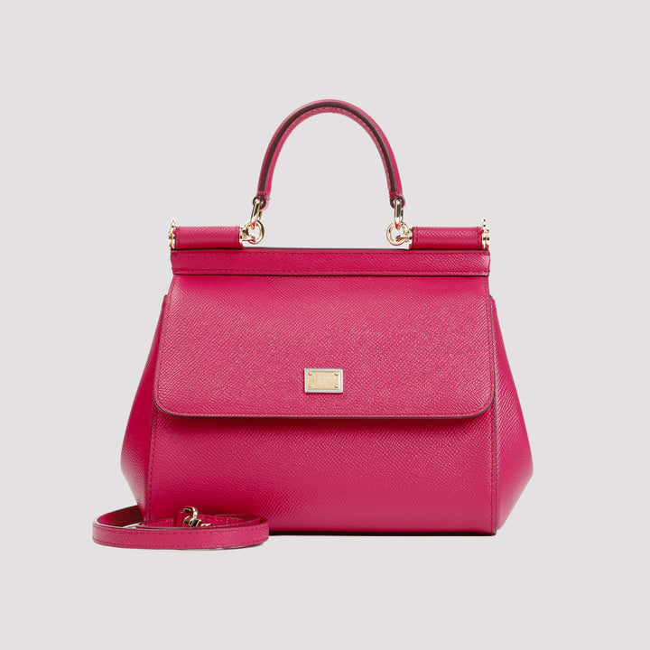 Ciclamino Leather Miss Sicily Bag-8