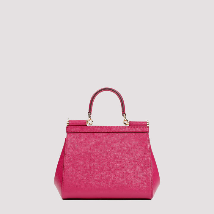 Ciclamino Leather Miss Sicily Bag-9