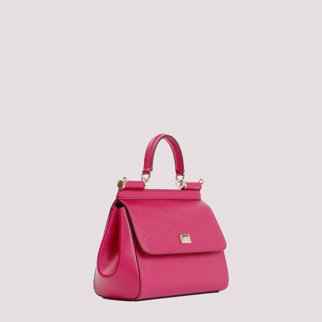 Ciclamino Leather Miss Sicily Bag-10