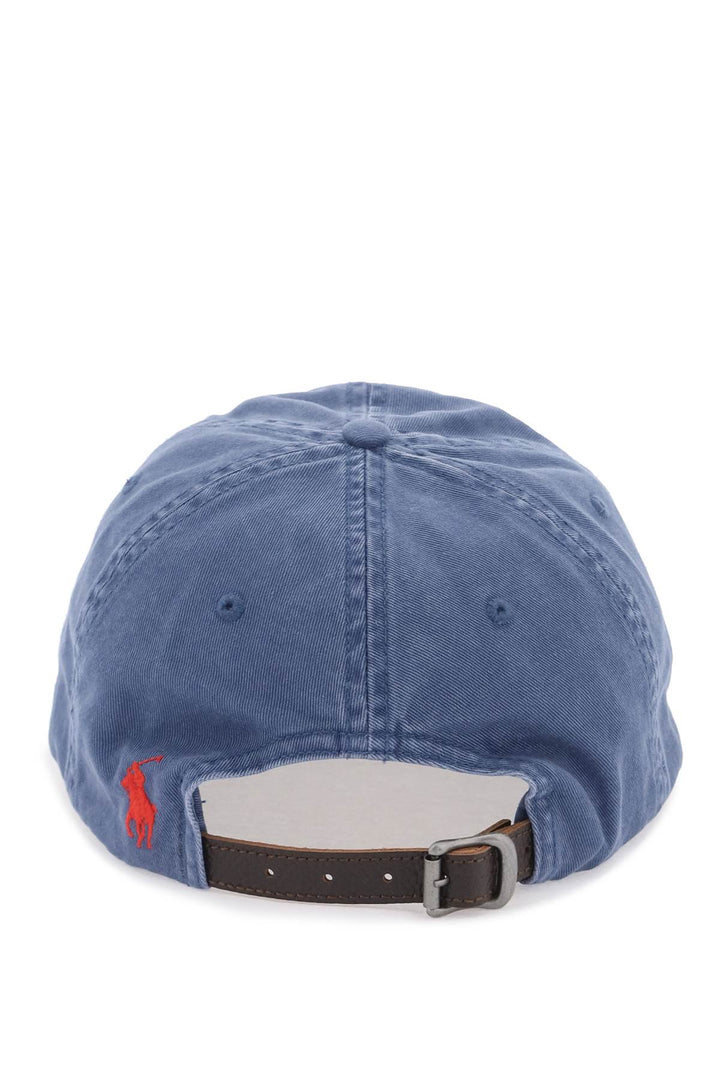 Polo ralph lauren baseball cap in twill with embroidered flag-2