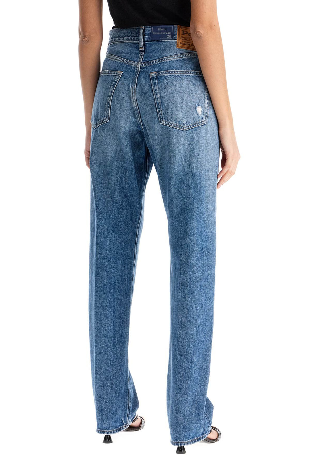 light blue high-waisted straight women's jeans-2