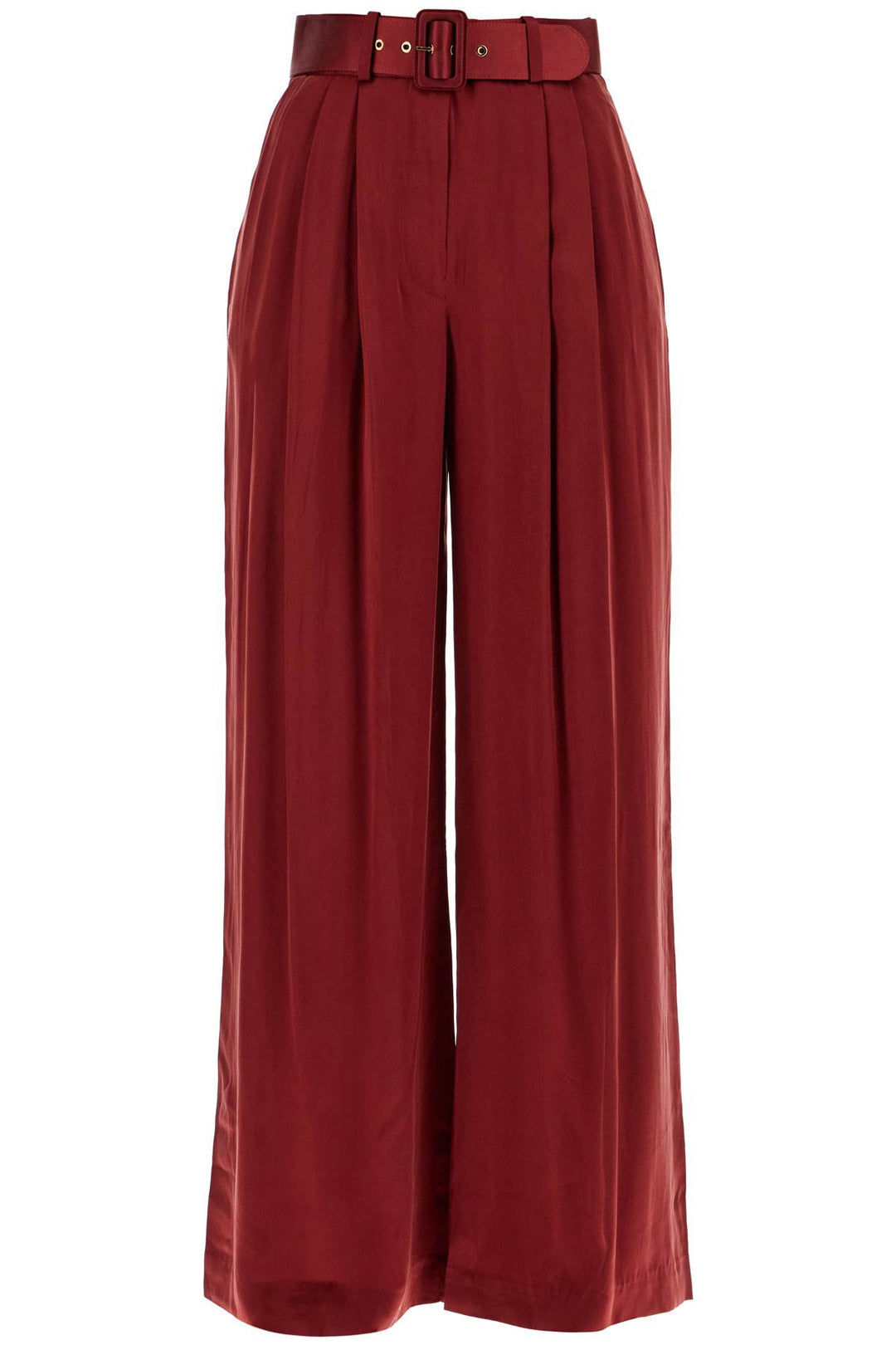 silk satin palazzo pants in nine-0