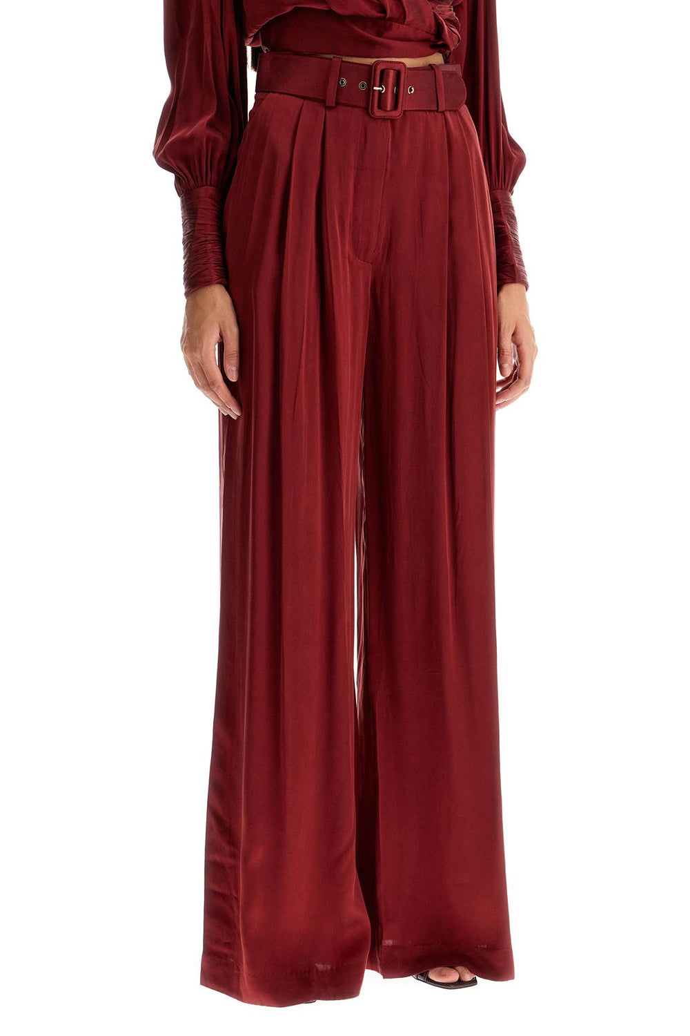 silk satin palazzo pants in nine-1