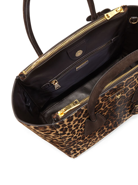PRADA cavallino twin pocket pocket bag leopard-2
