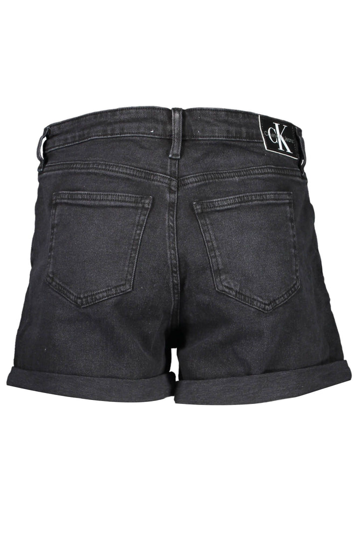 Chic Mid-Rise Black Denim Shorts