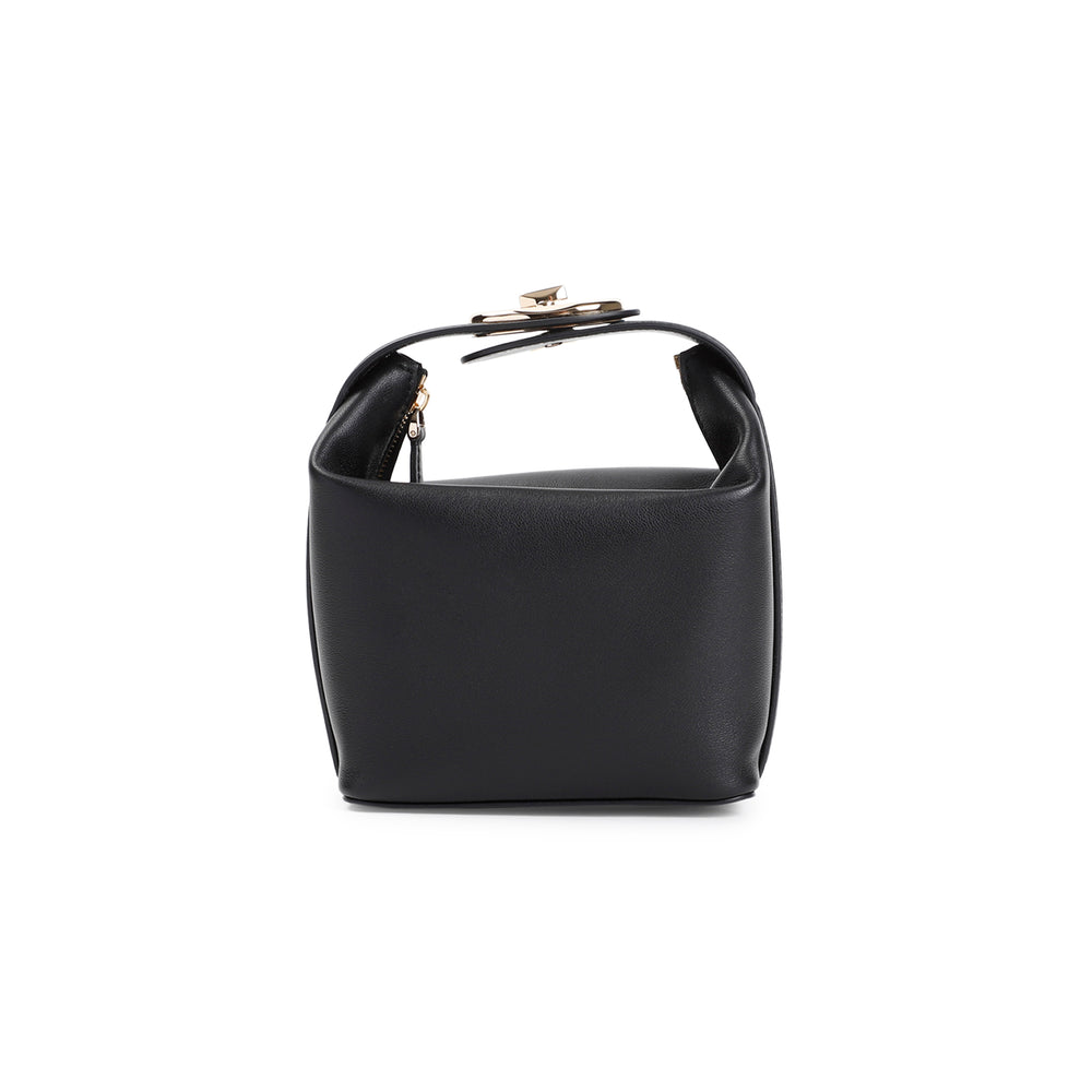 Black VLogo The Bold Edition Lamb Leather Mini Bag-1