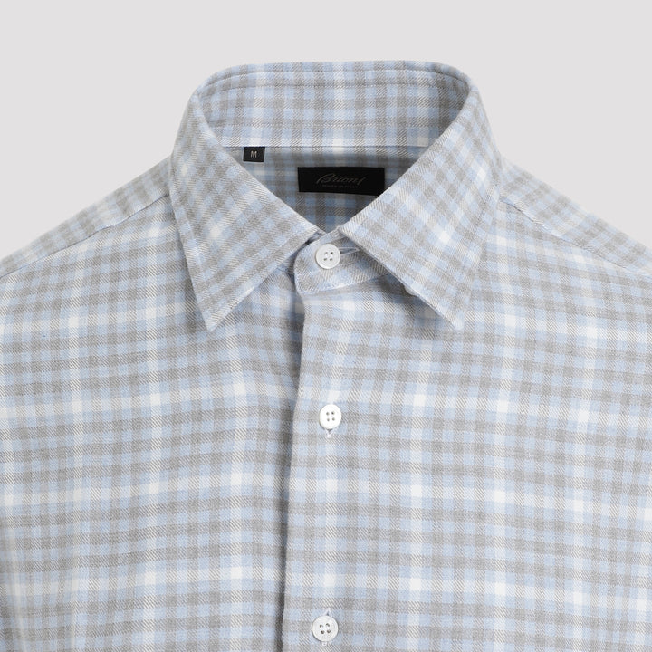 Sky Blue Cotton Hidden Shirt-4