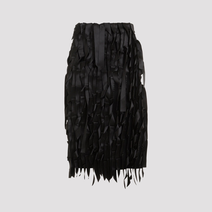 Black Acetate Skirt-0