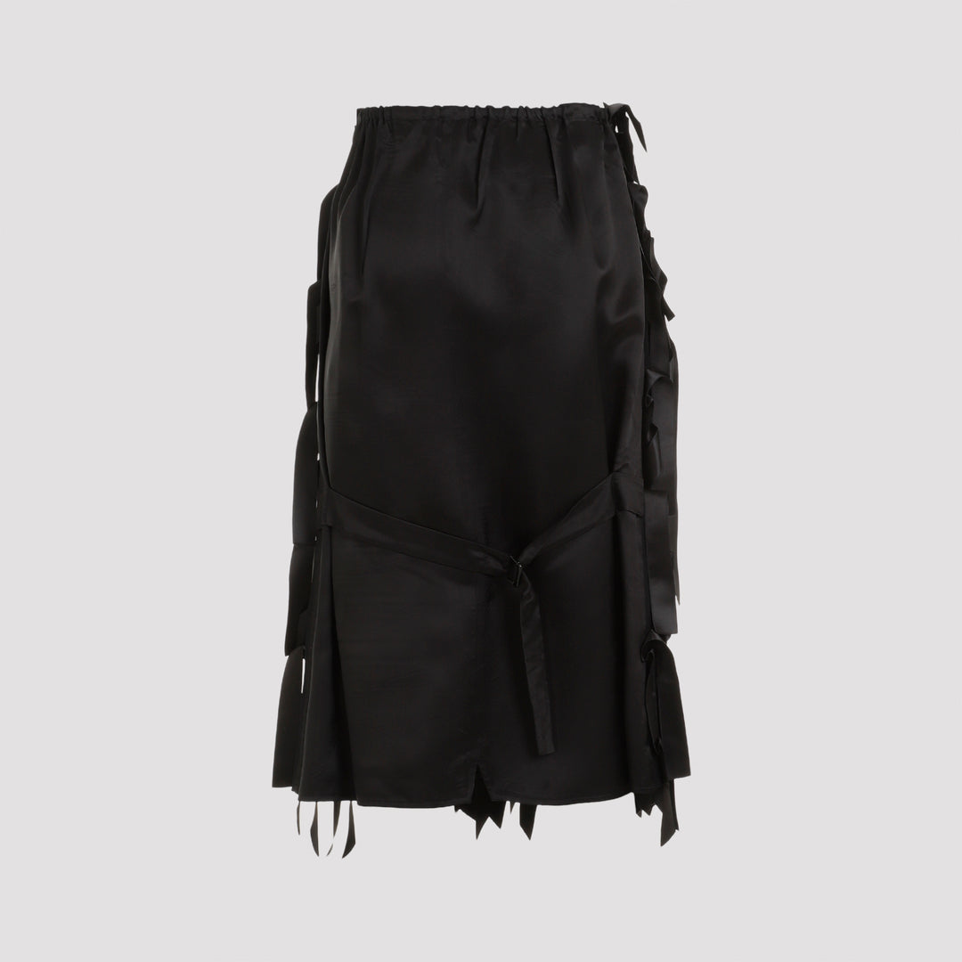 Black Acetate Skirt-3