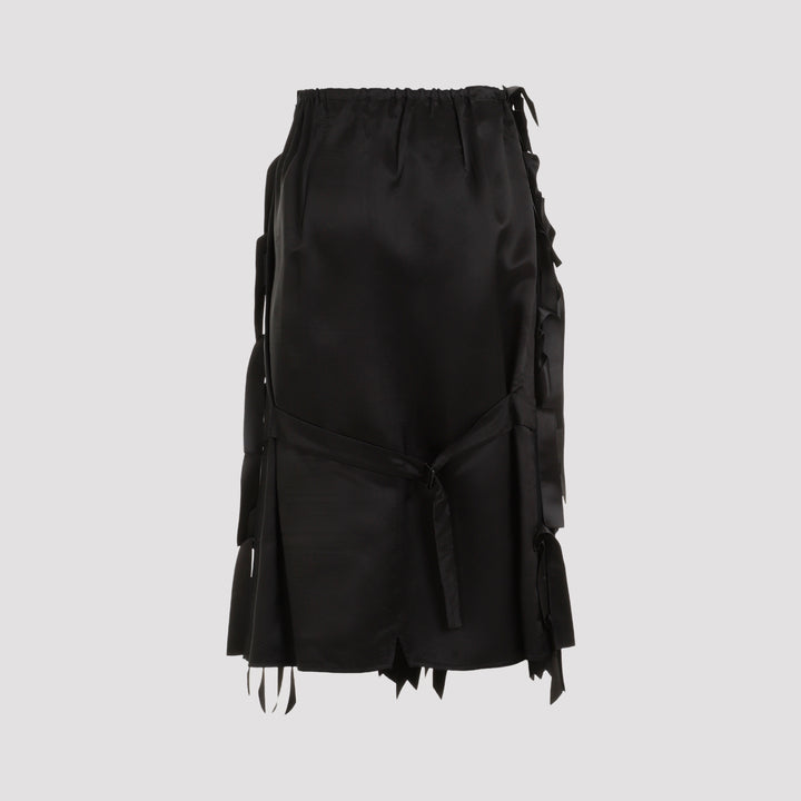 Black Acetate Skirt-3