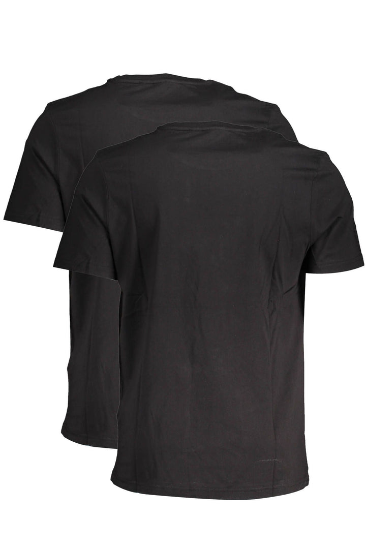 Black Cotton Men T-Shirt