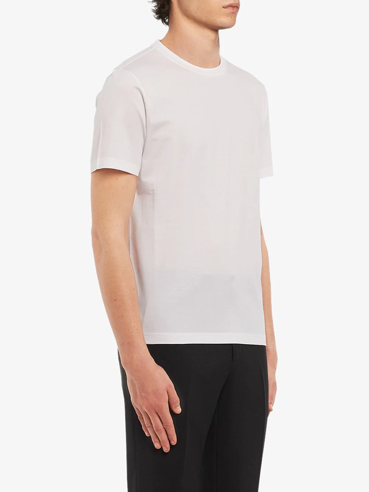 PRADA classic fitted t-shirt white-8