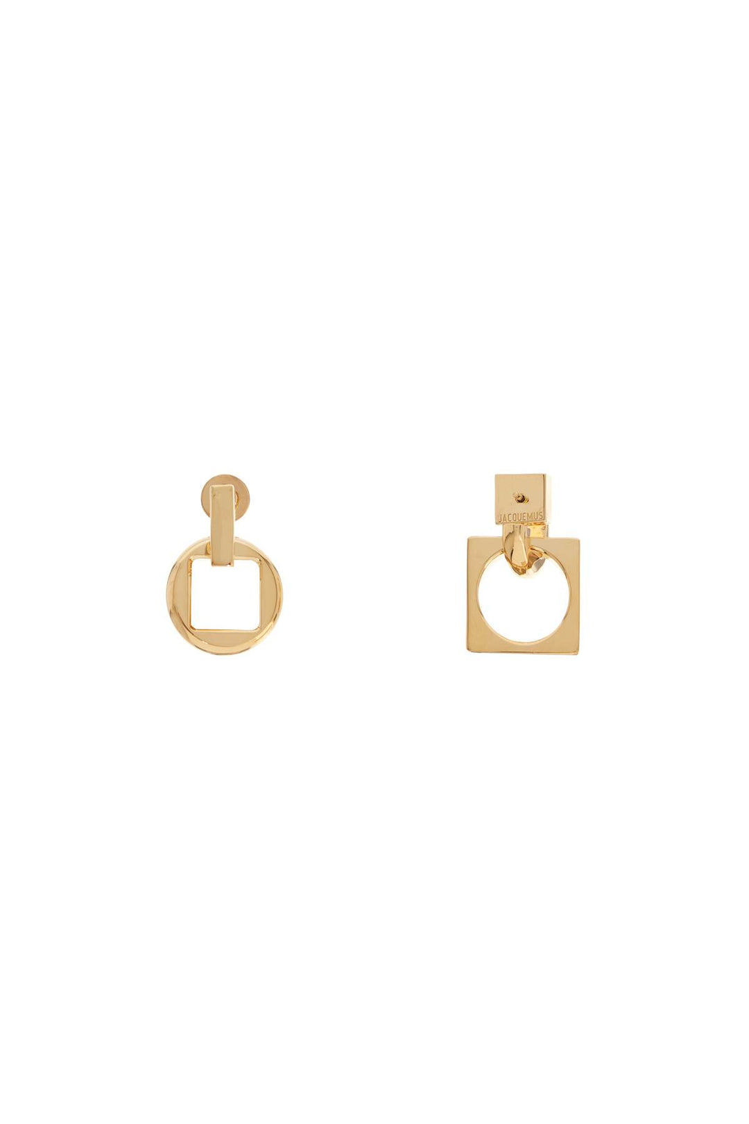 earrings 'the square round d-2