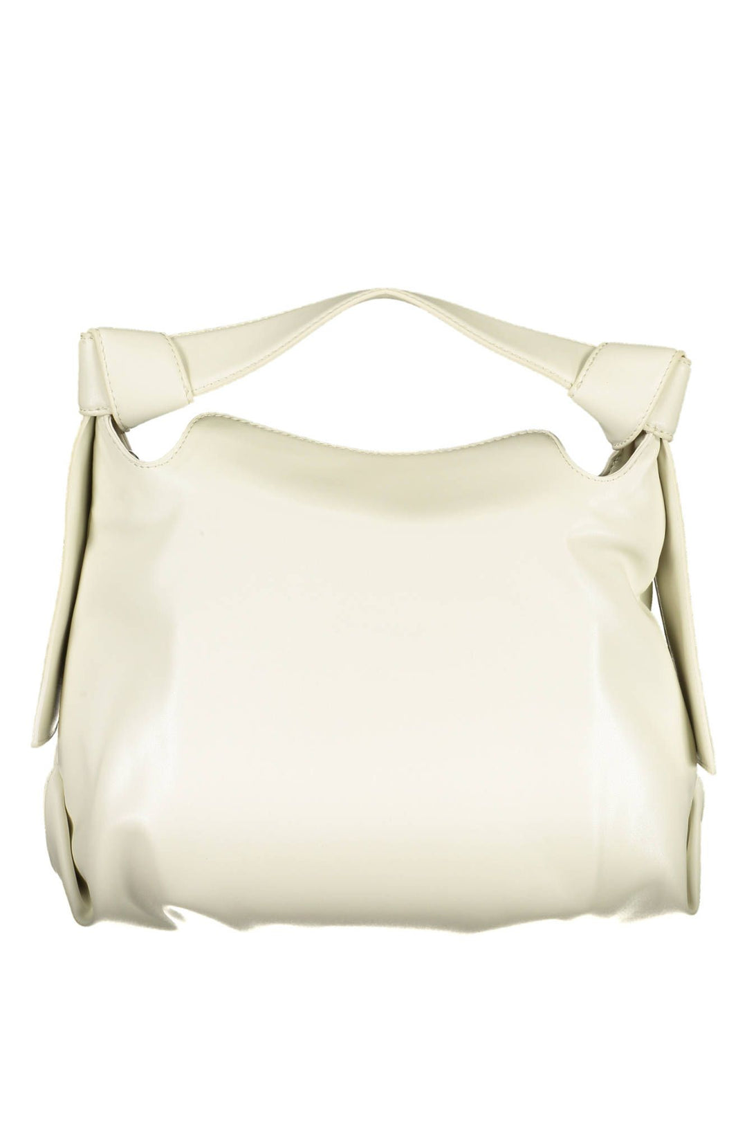 Elegant Beige Shoulder Bag with Contrasting Details