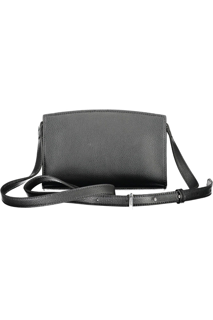 Elegant Black Shoulder Bag with Logo Detailing