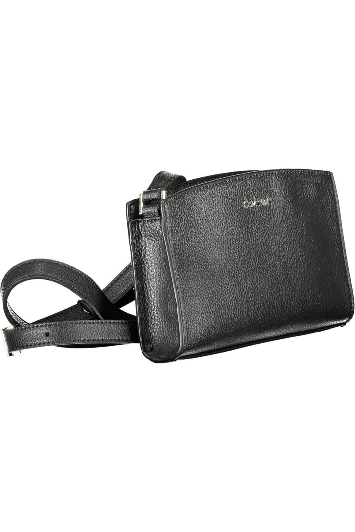 Elegant Black Shoulder Bag with Logo Detailing