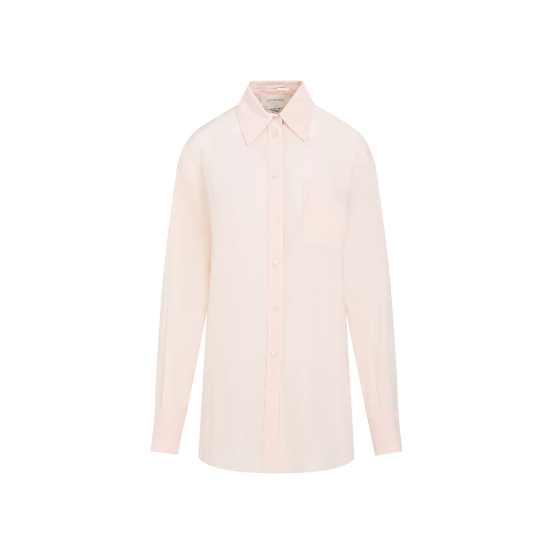 Pink Rovigo Crepe Silk Shirt-1