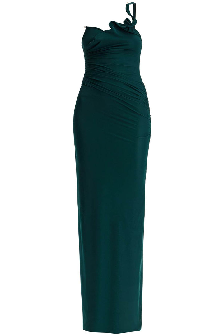 maxi venus dress with sculptural neckline-0