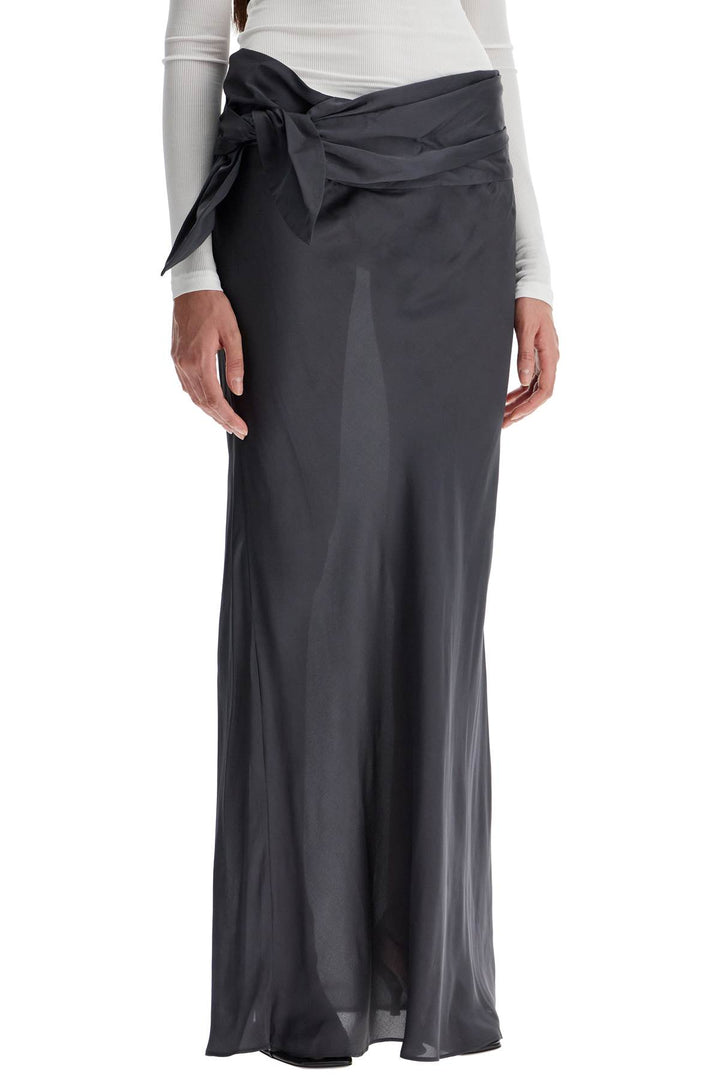 maxi skirt with knotted detail-1