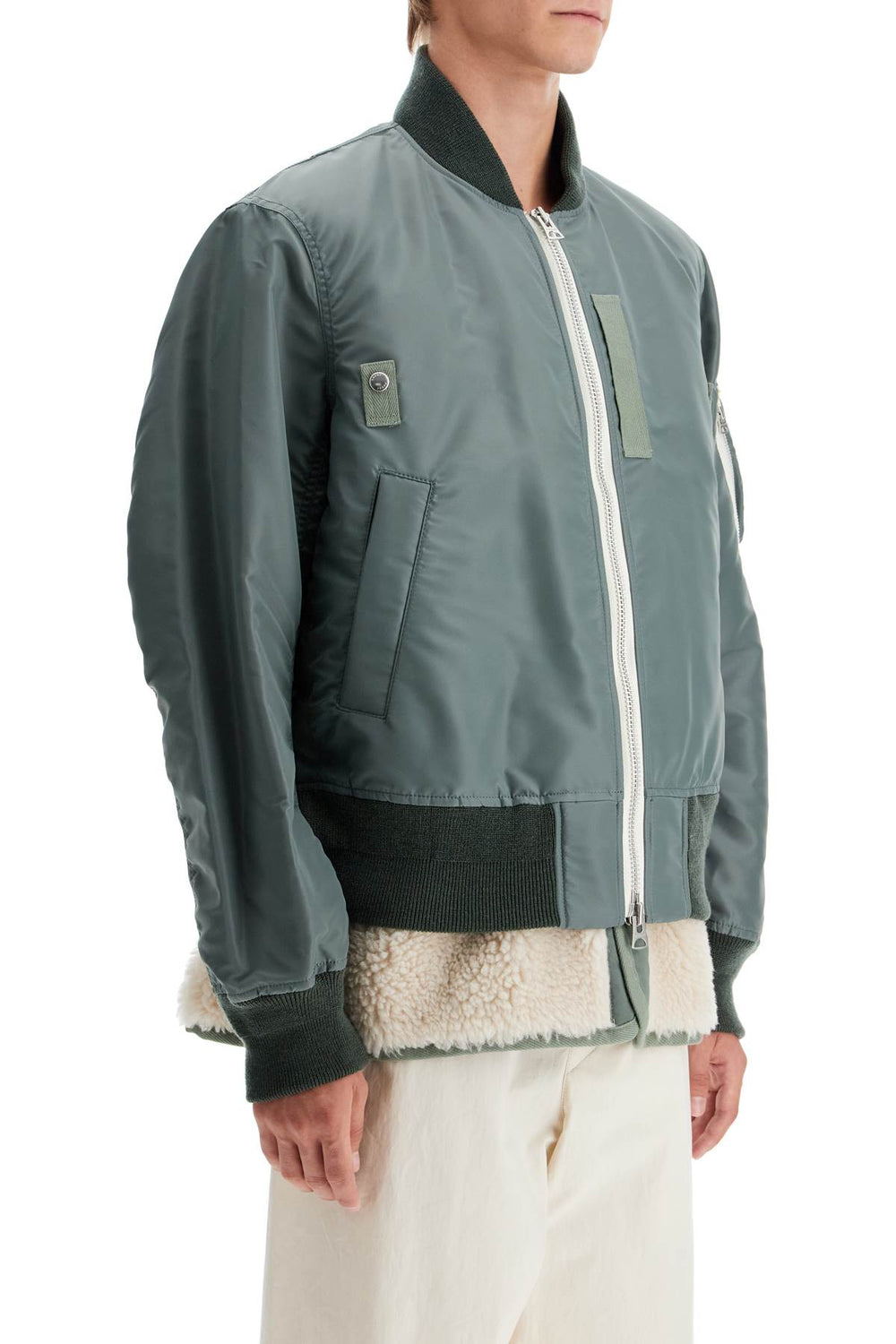 layered hybrid bomber jacket-1