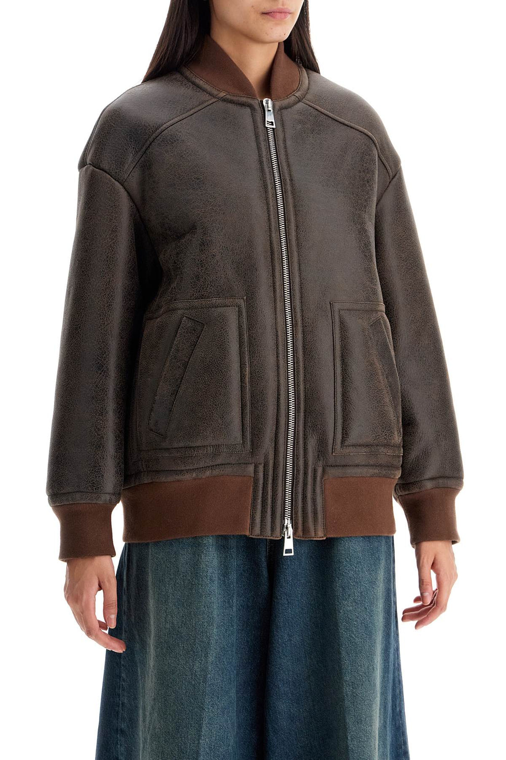 shearling bomber jacket-1