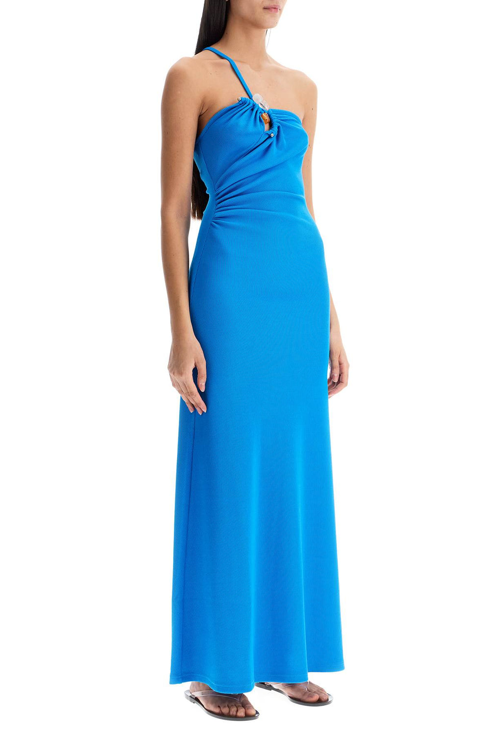 one-shoulder maxi dress with-1