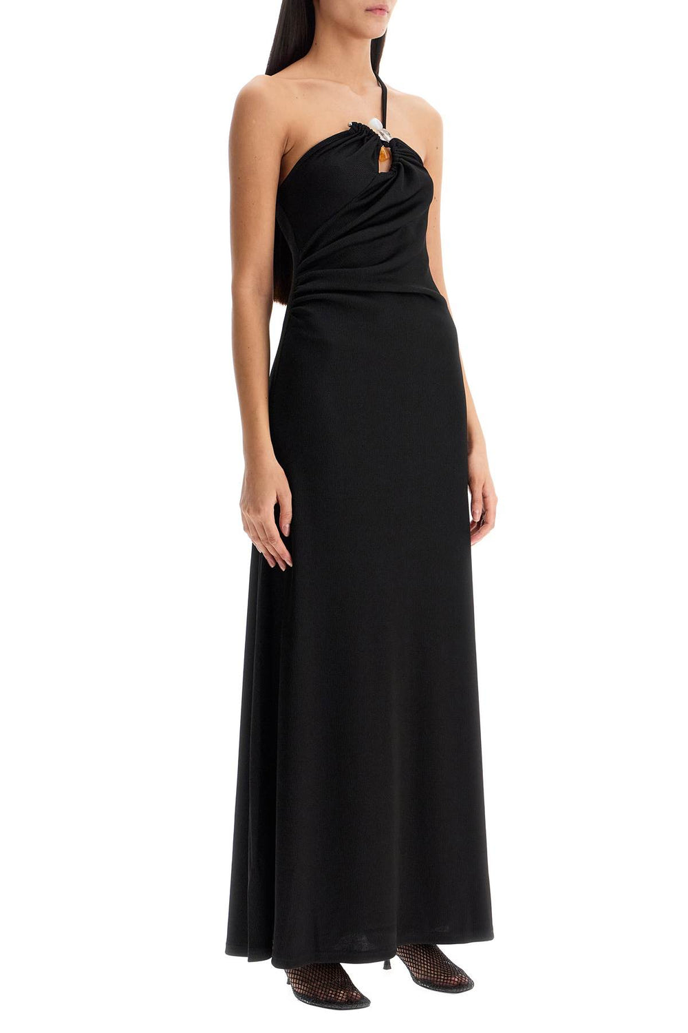 one-shoulder maxi dress with-1