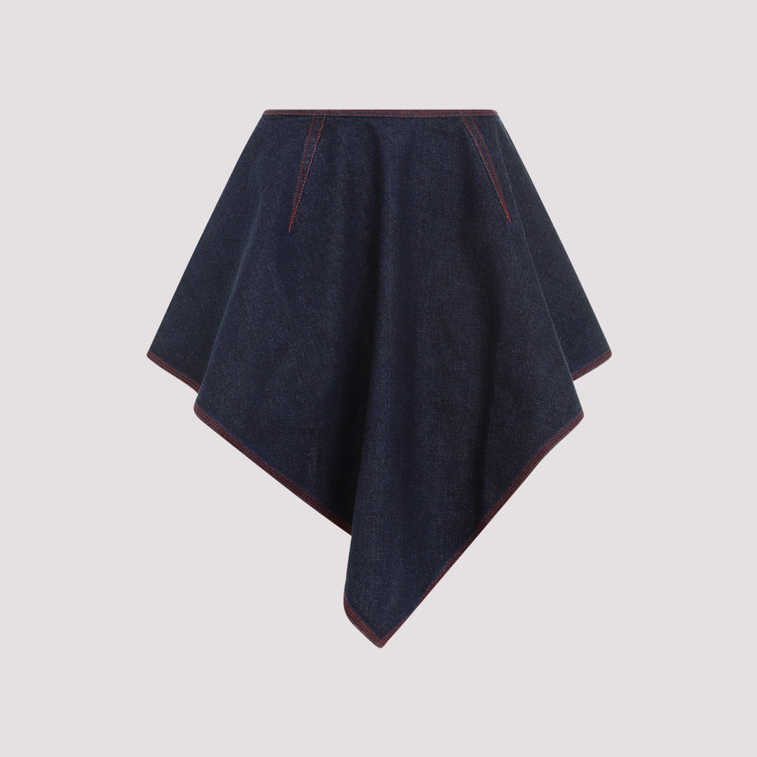 TRIANGLE SKIRT DENIM-0