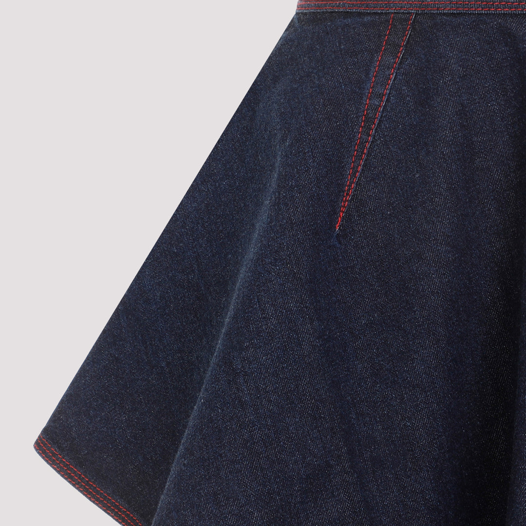 TRIANGLE SKIRT DENIM-4