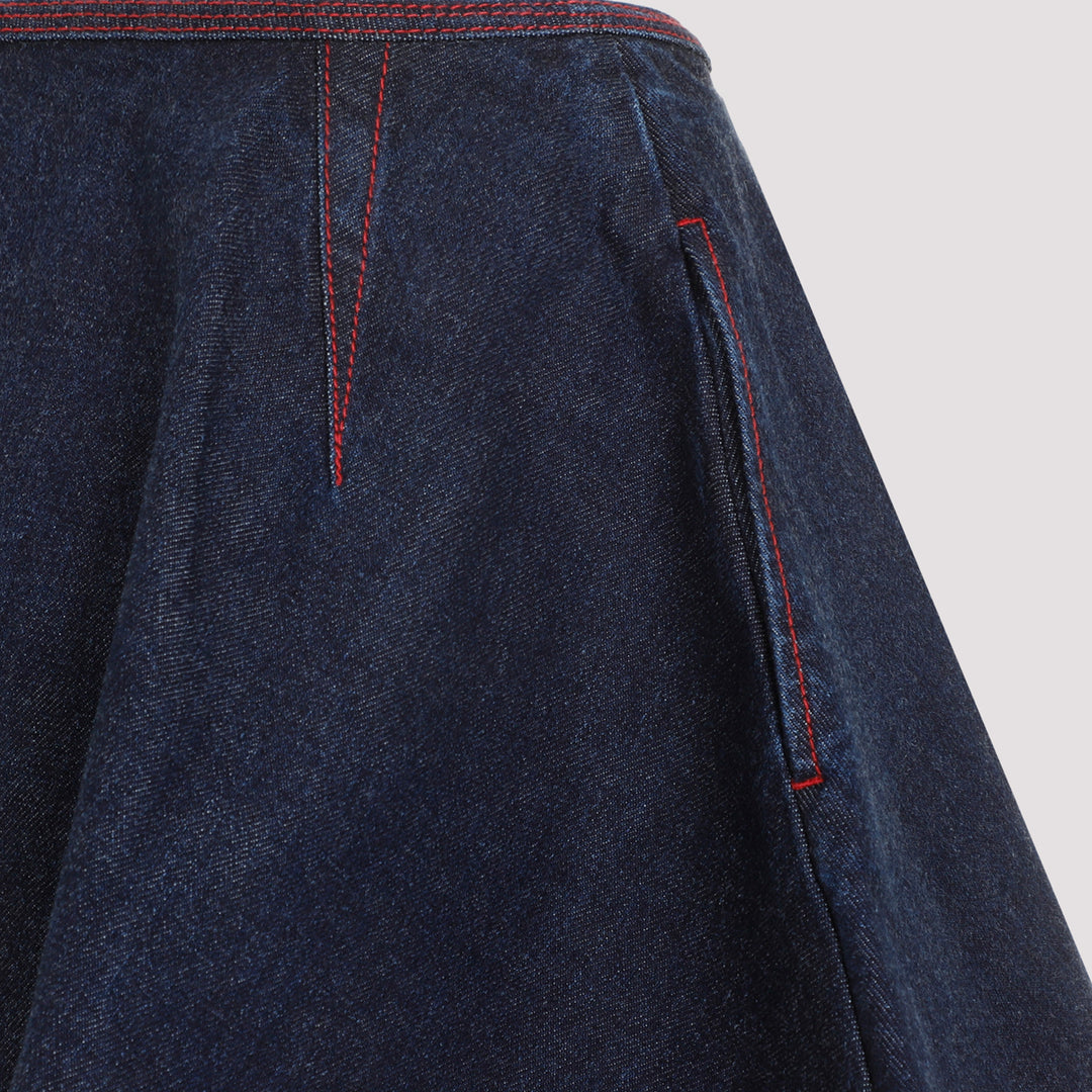 TRIANGLE SKIRT DENIM-5