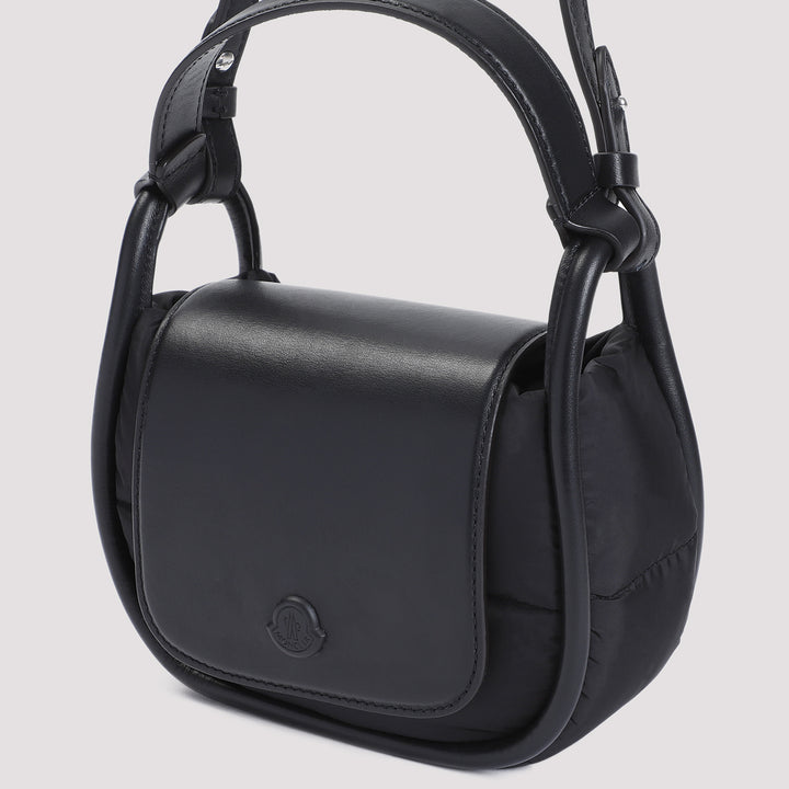 Black Tiarna Mini Polyamide Handbag-4