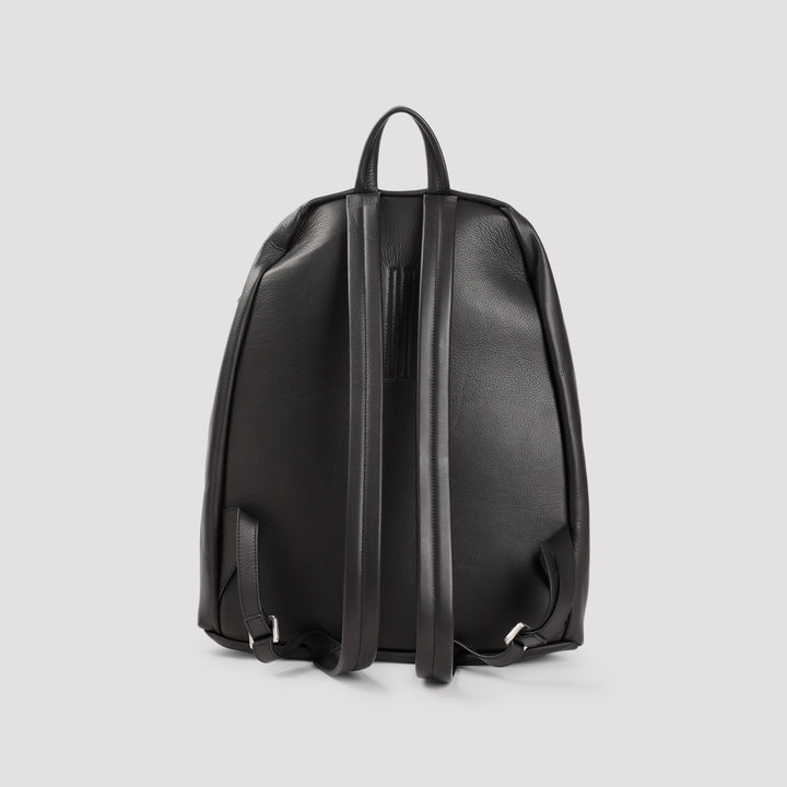 Black Leather Backpack-3